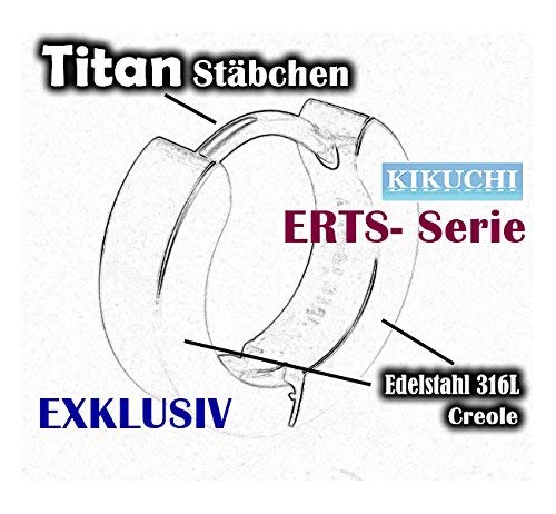 Paar Ø 12 mm / 2,5 mm Ohrringe Matt Hochglänzend Edelstahl Creolen Titan Verschluss Schmal Tube Ohrstecker 7 Farben