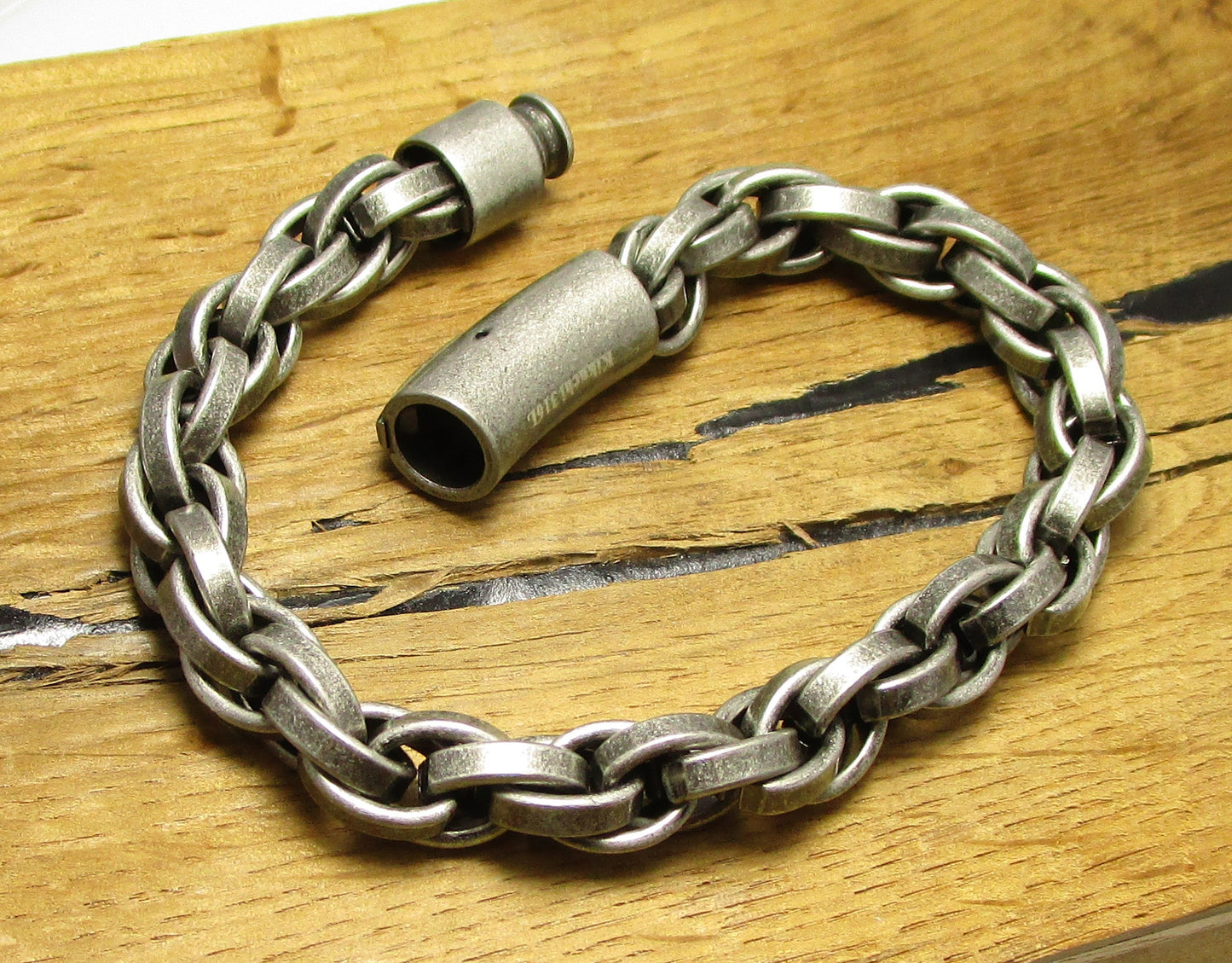⚜️ Männer Armband Edelstahl Armkette Herren Silber Modern Vintage Stil 20 / 21,5 / 23 cm
