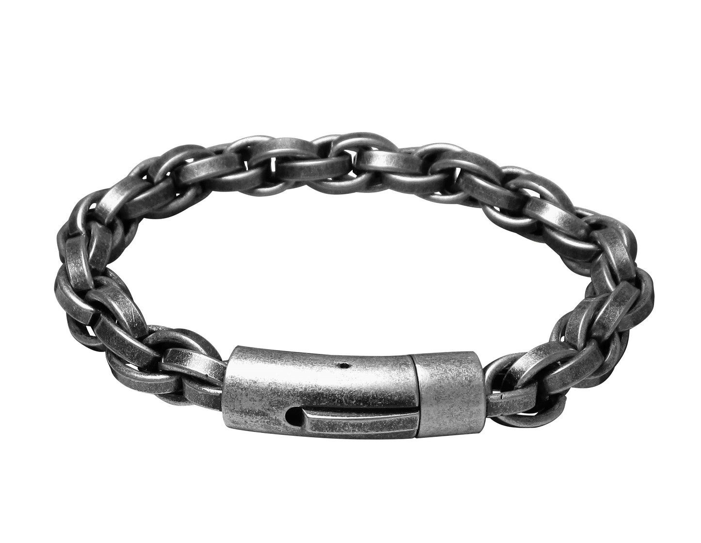 ⚜️ Männer Armband Edelstahl Armkette Herren Silber Modern Vintage Stil 20 / 21,5 / 23 cm