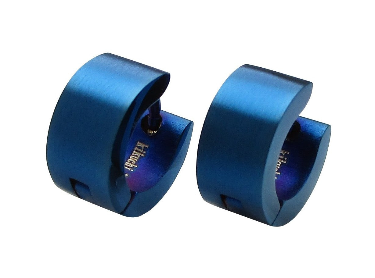 🔷 Kleine Ohrringe Ø 10 mm / 5 mm XS Helix Mini Creolen Gold Silber Rotgold Hochglänzend Blau Matt