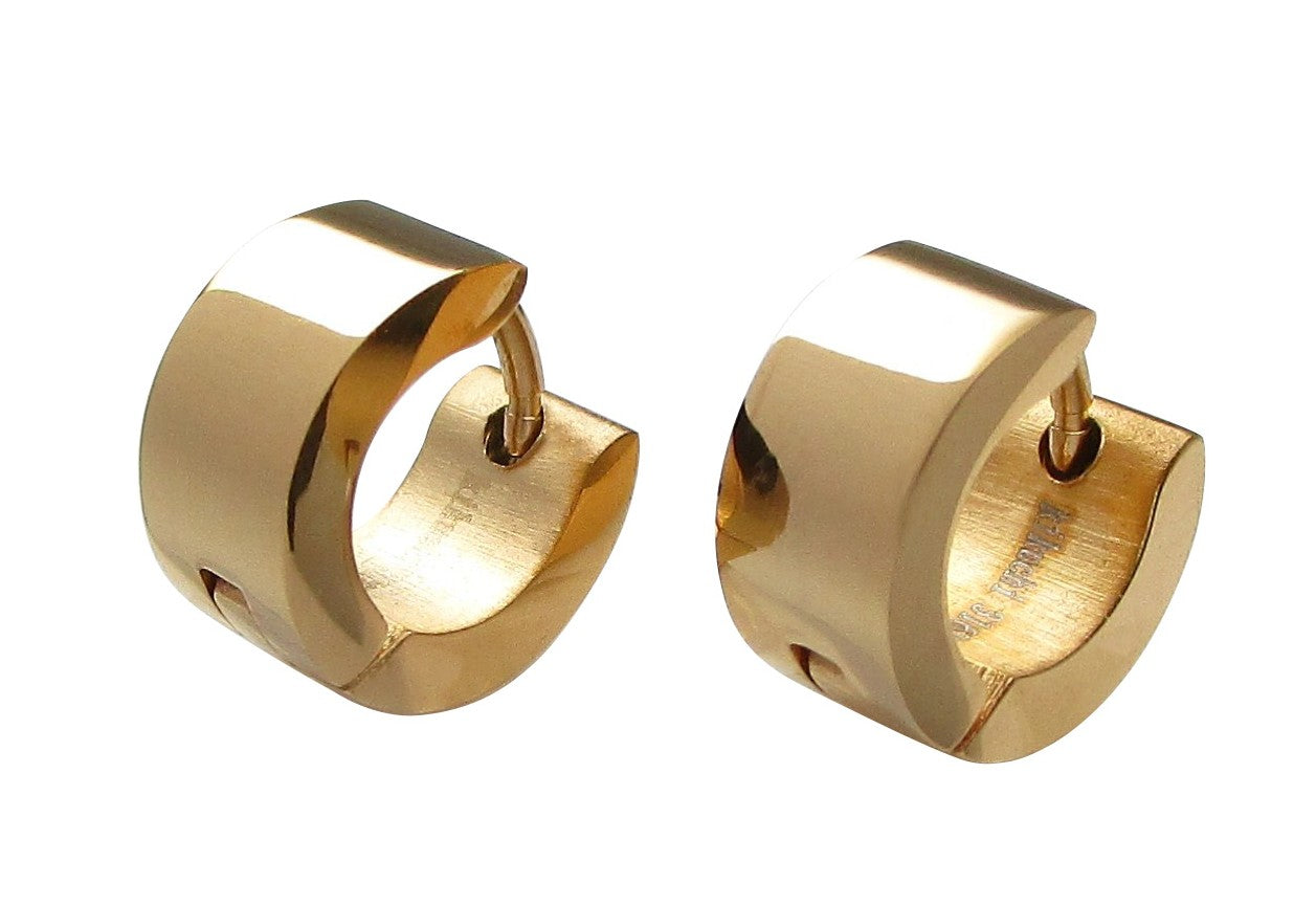 🔷 Kleine Ohrringe Ø 10 mm / 5 mm XS Helix Mini Creolen Gold Silber Rotgold Hochglänzend Blau Matt