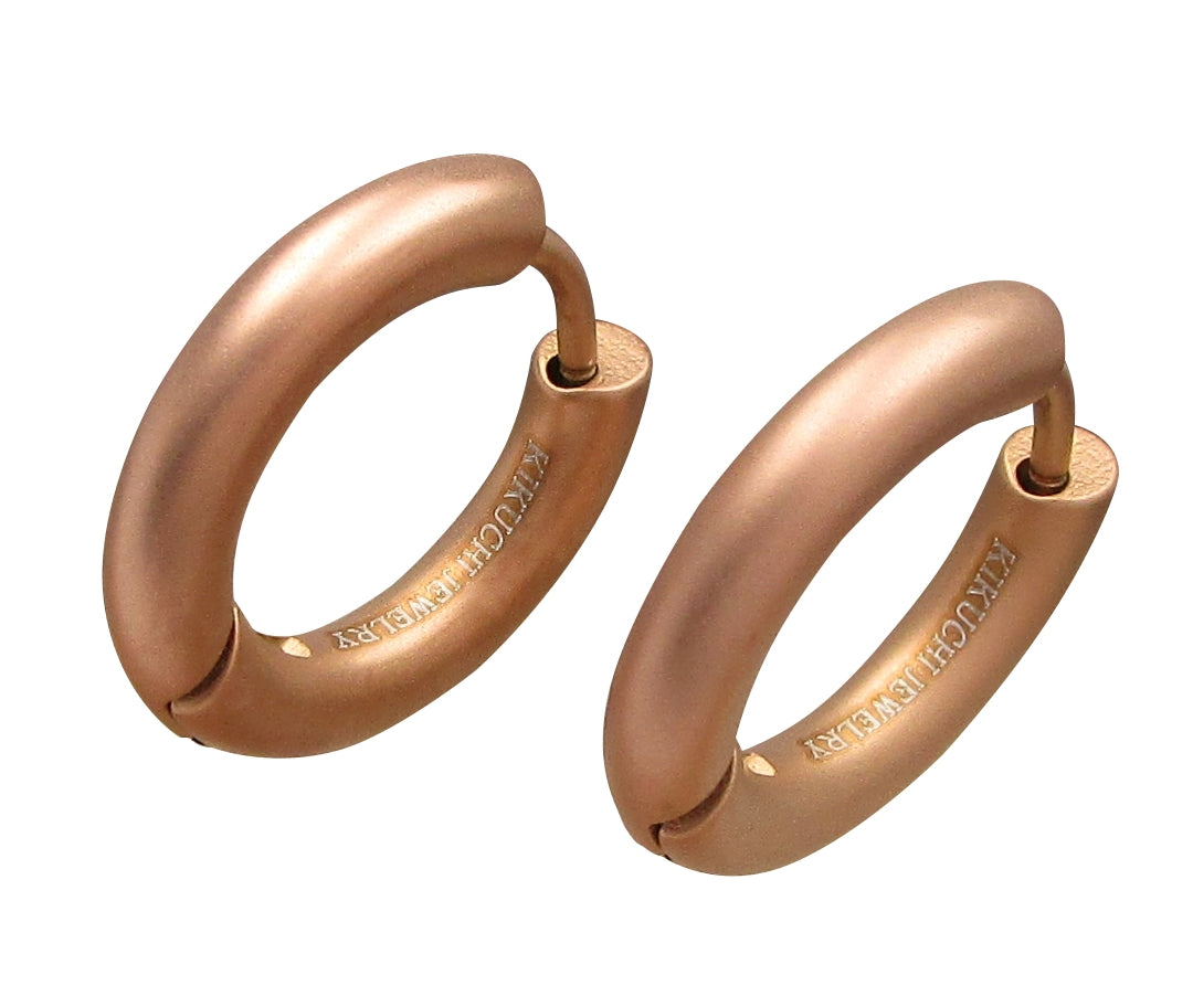 Ø 16 mm / 3 mm earrings titanium clasp hoop earrings tube ear studs hoop huggie women men