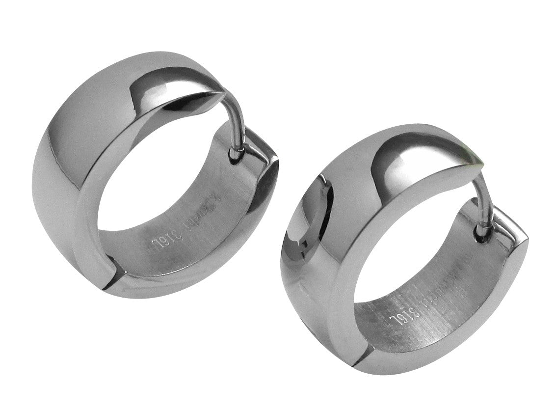 🎉 Ø 16 mm / 6 mm Edelstahl Ohrringe Bogen Creolen Silber Gold Matt Bronze Matt Hochglänzend Für Herren Damen