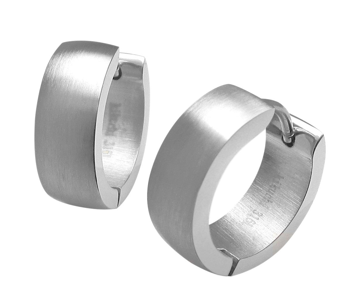 🎉 Ø 16 mm / 6 mm Edelstahl Ohrringe Bogen Creolen Silber Gold Matt Bronze Matt Hochglänzend Für Herren Damen