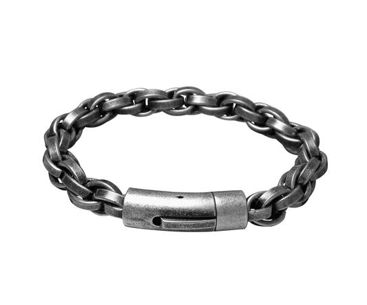 ⚜️ Männer Armband Edelstahl Armkette Herren Silber Modern Vintage Stil 20 / 21,5 / 23 cm