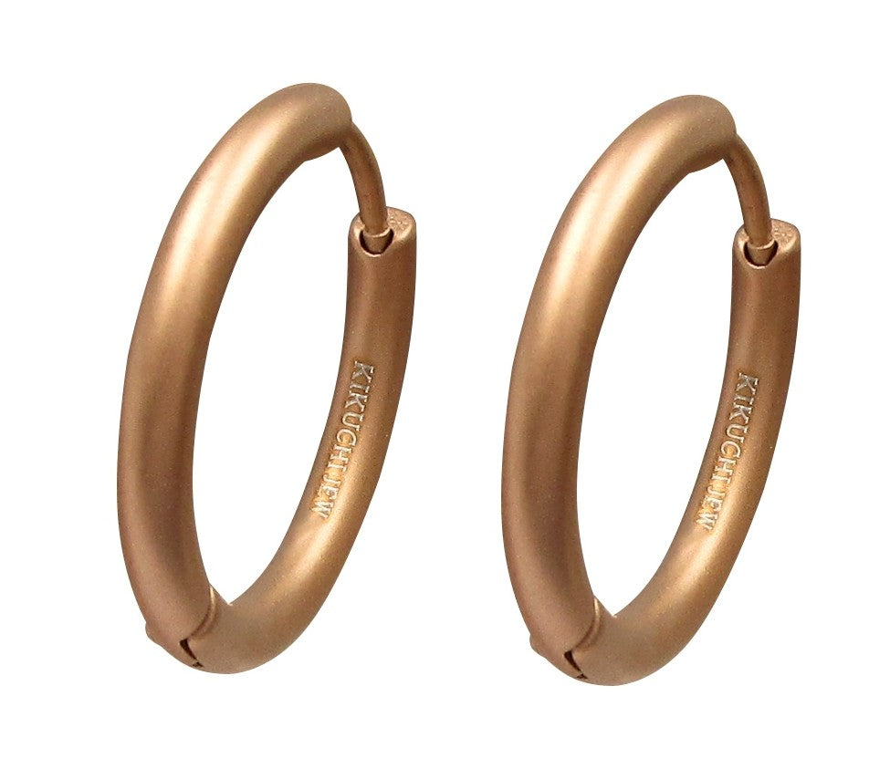 Ø 20 mm / 2,5 mm Ohrringe Titan Verschluss Edelstahl Creolen Groß Slim Tube Matt Hochglänzend Silber Gold Schwarz